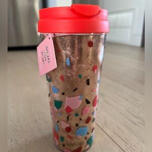 Ban.do Multicolor Confetti Tumbler with Red Lid